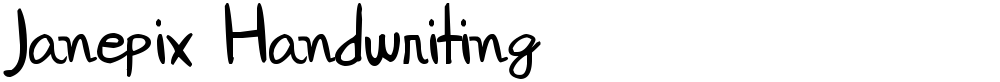 Janepix Handwriting