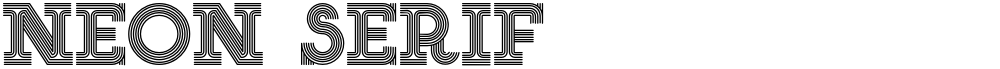 NEON SERIF