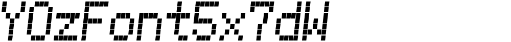 YOzFont5x7dW