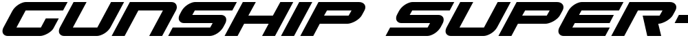 Gunship Super-Italic