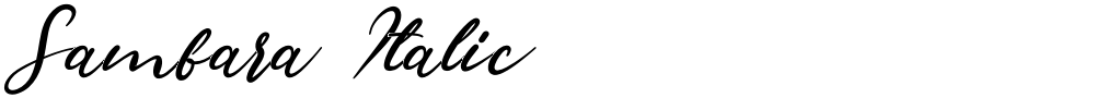 Sambara Italic