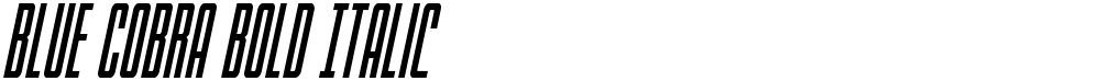 Blue Cobra Bold Italic