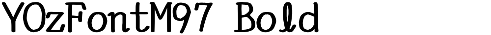 YOzFontM97 Bold