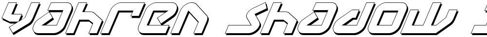 Yahren Shadow Italic