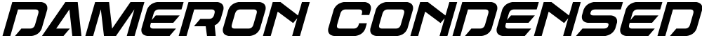Dameron Condensed Italic