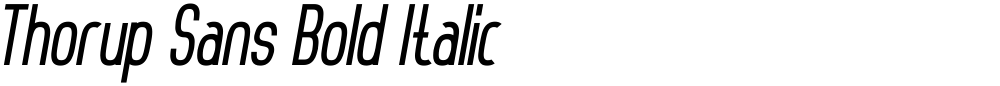 Thorup Sans Bold Italic