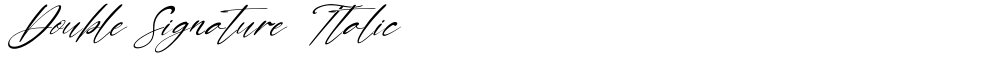 Double Signature Italic