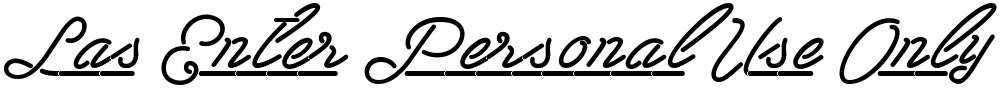 Las Enter Personal Use Only