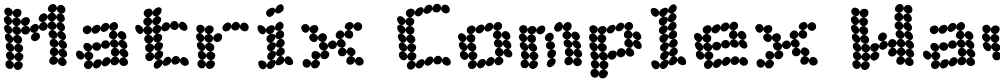 Matrix Complex Wave NC