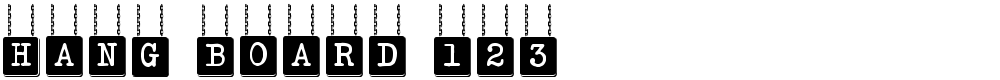HANG BOARD 123