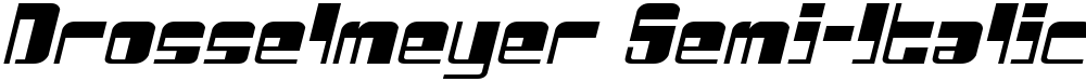 Drosselmeyer Semi-Italic