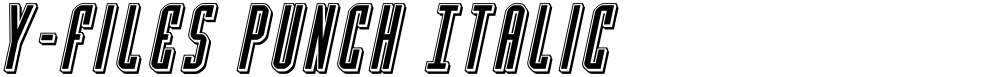 Y-Files Punch Italic