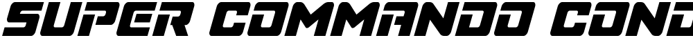 Super Commando Condensed Italic
