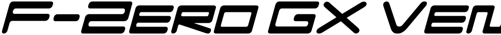 F-Zero GX Venue Font SemLtOb