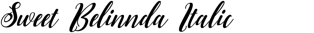 Sweet Belinnda Italic