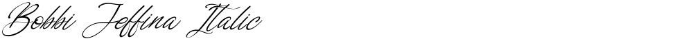 Bobbi Jeffina Italic