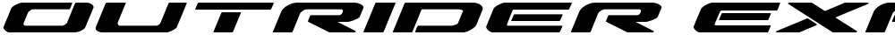 Outrider Expanded Bold Italic
