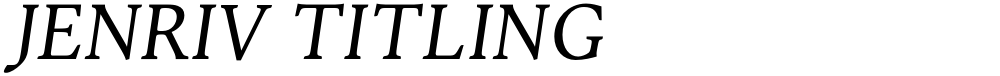 Jenriv Titling