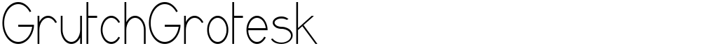 GrutchGrotesk