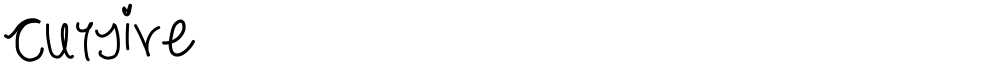 cursive