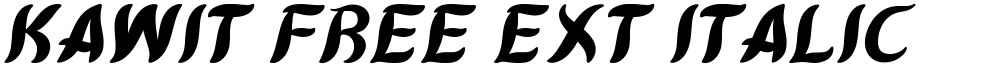 Kawit Free Ext Italic
