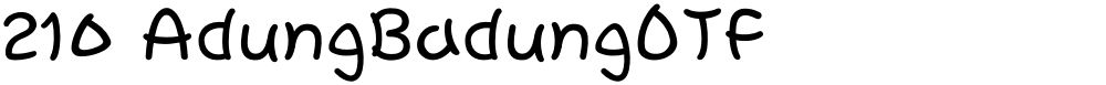 210 AdungBadungOTF