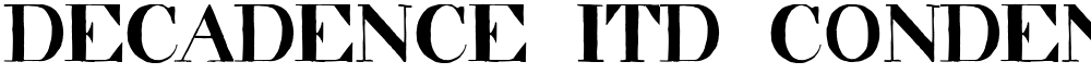 decadence itd condensed