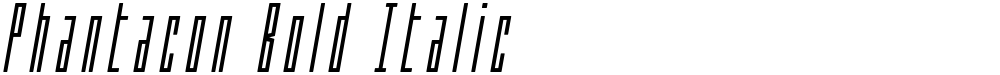 Phantacon Bold Italic