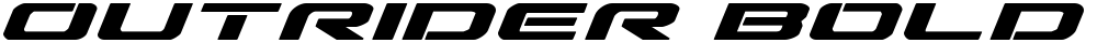 Outrider Bold Italic