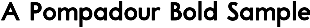 A Pompadour Bold Sample