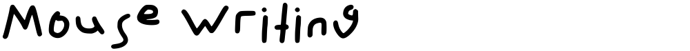 Mouse Writing