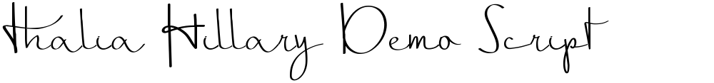 Thalia Hillary Demo Script