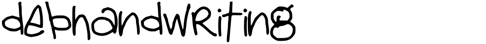 debhandwriting