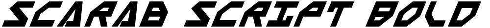 Scarab Script Bold Italic