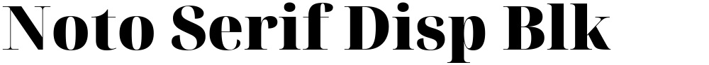 Noto Serif Disp Blk