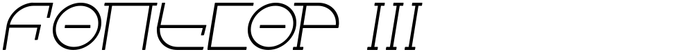 Fontcop III