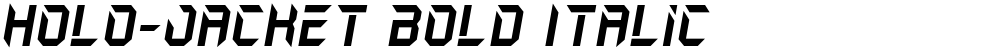 Holo-Jacket Bold Italic