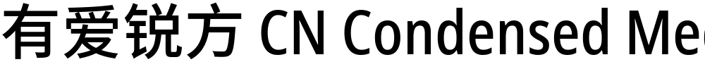 有爱锐方 CN Condensed Medium