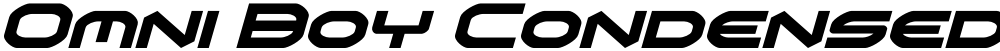 Omni Boy Condensed Italic