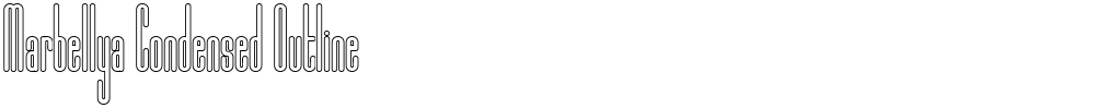 Marbellya Condensed Outline