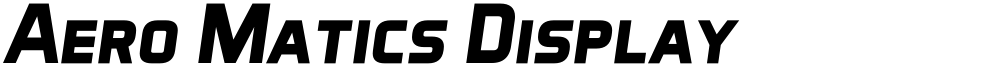 Aero Matics Display