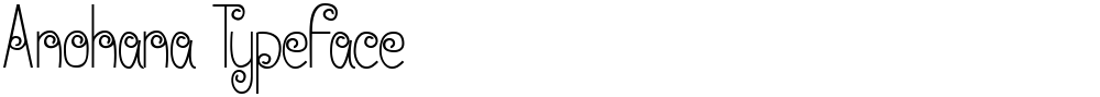 Anohana Typeface