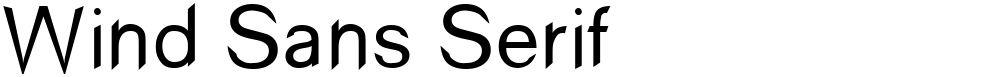 Wind Sans Serif