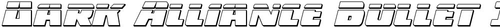 Dark Alliance Bullet Italic