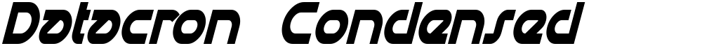 Datacron Condensed