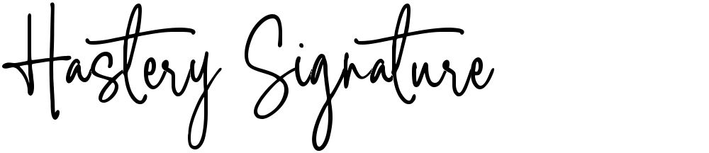 Hastery Signature
