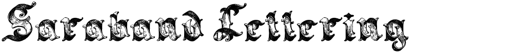 Saraband Lettering