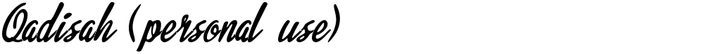 Qadisah (personal use)