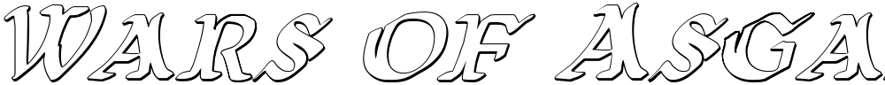 Wars of Asgard 3D Italic