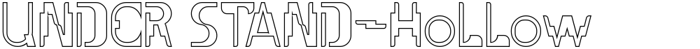 UNDER STAND-Hollow